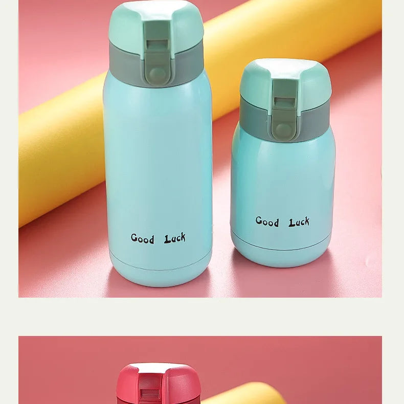 200ml/350ml Cute Candy Mini Thermos Cup Kids Cartoon Hot Water Bottle Stainless Steel Thermal Coffee Mug Vacuum flask insulated