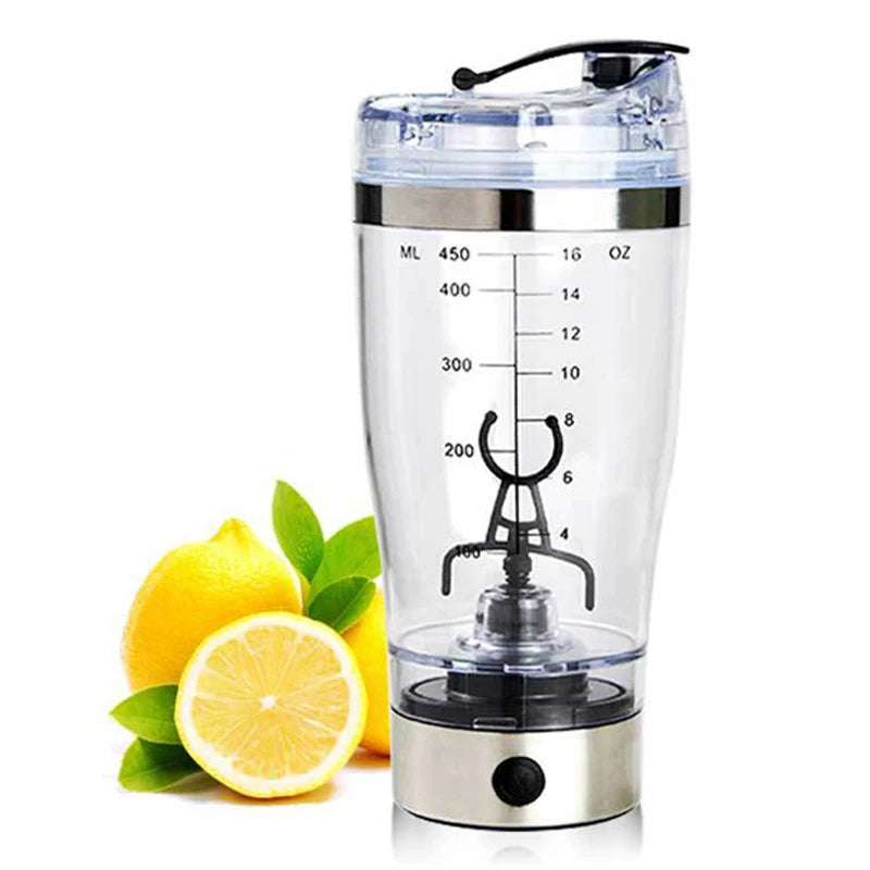 450ml/600ml Mini USB Electric Automatic Protein Shaker Vortex Mixer Portable Movement Mixing Mixer High-torque Tornado Bottle