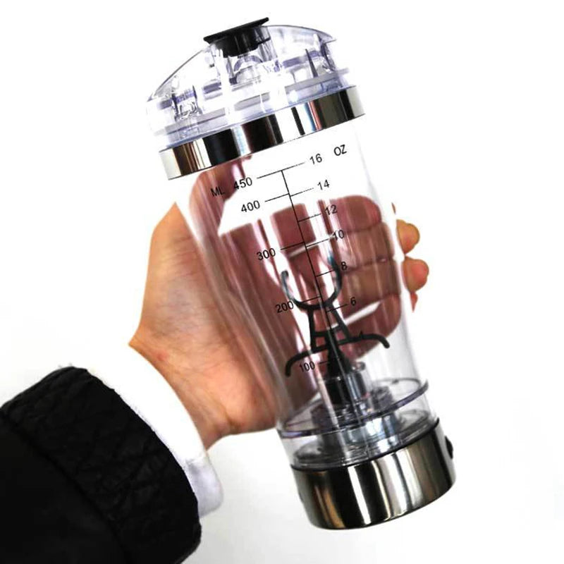 450ml/600ml Mini USB Electric Automatic Protein Shaker Vortex Mixer Portable Movement Mixing Mixer High-torque Tornado Bottle