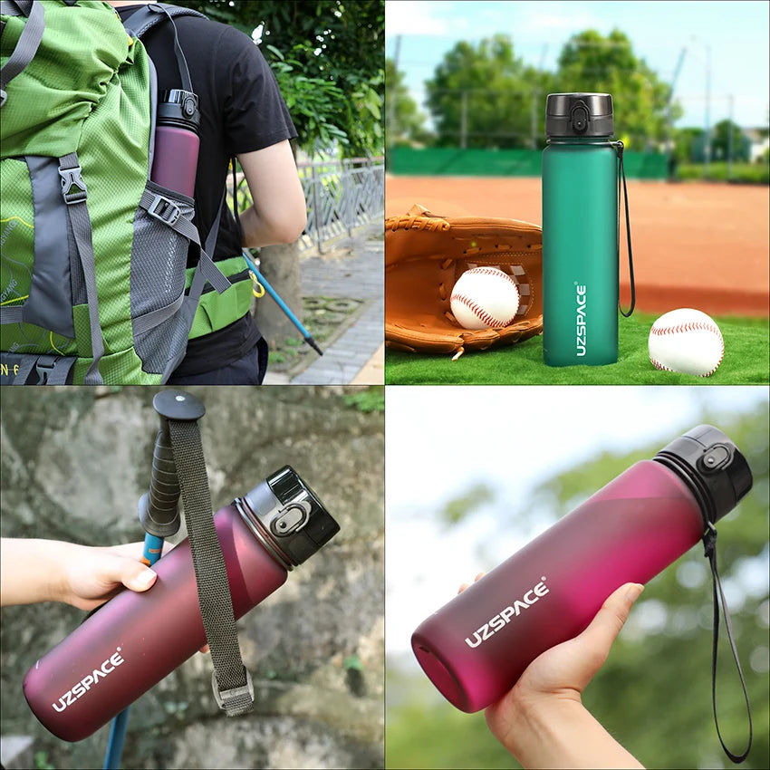 500/800/1000 ml Sportwasserflasche, tragbar, auslaufsicher, Shaker, Trinkgeschirr, Outdoor-Tour, Fitnessstudio, Fitnessbecher, Tritan-Kunststoffkrüge, BPA-frei