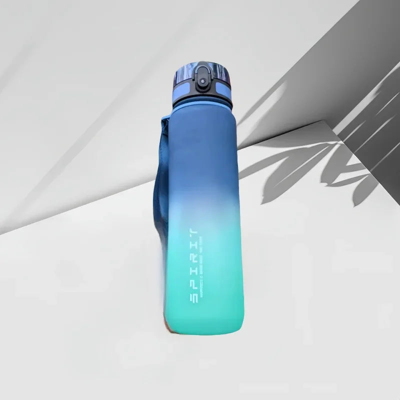 500 ml/650 ml/1000 ml Sportflasche mit großem Fassungsvermögen, motivierend, auslaufsicher, tragbar, wiederverwendbar, Plastikbecher, für Outdoor-Reisen, Fitnessstudio