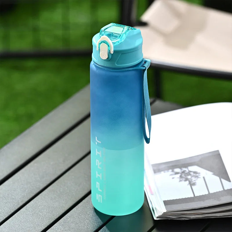 1PCS 800ML Large Capacity Sports Water Bottle Leak Proof Colorful Plastic Cup Drinking Outdoor Travel Portable Gym Fitness Jugs