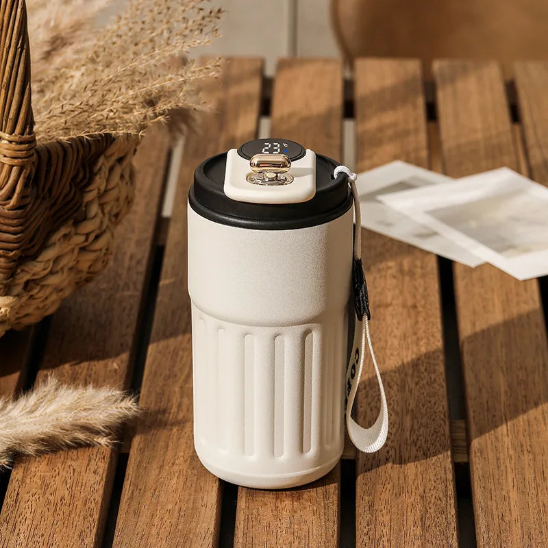 450ML Stainless Steel Thermo Water Bottle LED Temperature Display Coffee Cup Keep Cold and Heat Thermal Mug Travel Vacuum Flask