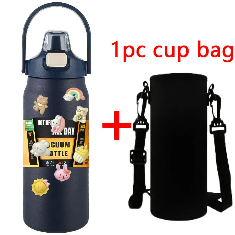 1.5L Stainless Steel Thermo Bottle Large Capacity Thermo Water Portable Vacuum Mug Thermos 1500ml Insulated Cup Tumbler