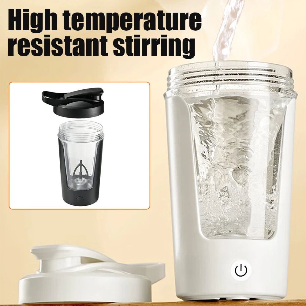 Electric Shaker Bottle Mixing Cup Automatic Protein Self Stirring Mug Coffee Cup Portable Blender Sports Fitness Kettle 350ML