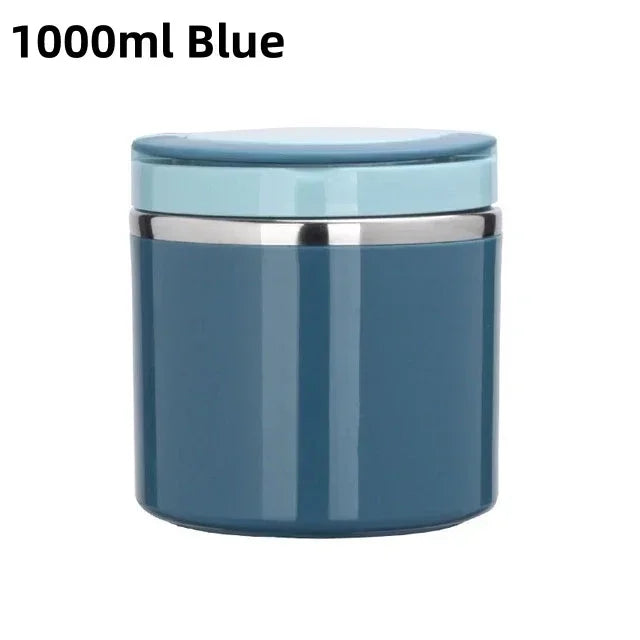 Stainless Steel Food Thermal Jar Vacuum Cup Soup Bowl Lunch Box with Handle Portable Sealed Bento Box Thermos Storage Containers