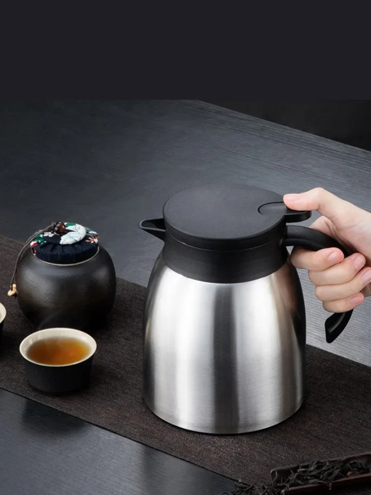 304 Stainless Steel Thermos Bottle Large Capacity Coffee Tea Kettle with Tea-strainer Leak-Proof Water Bottle Household Tools