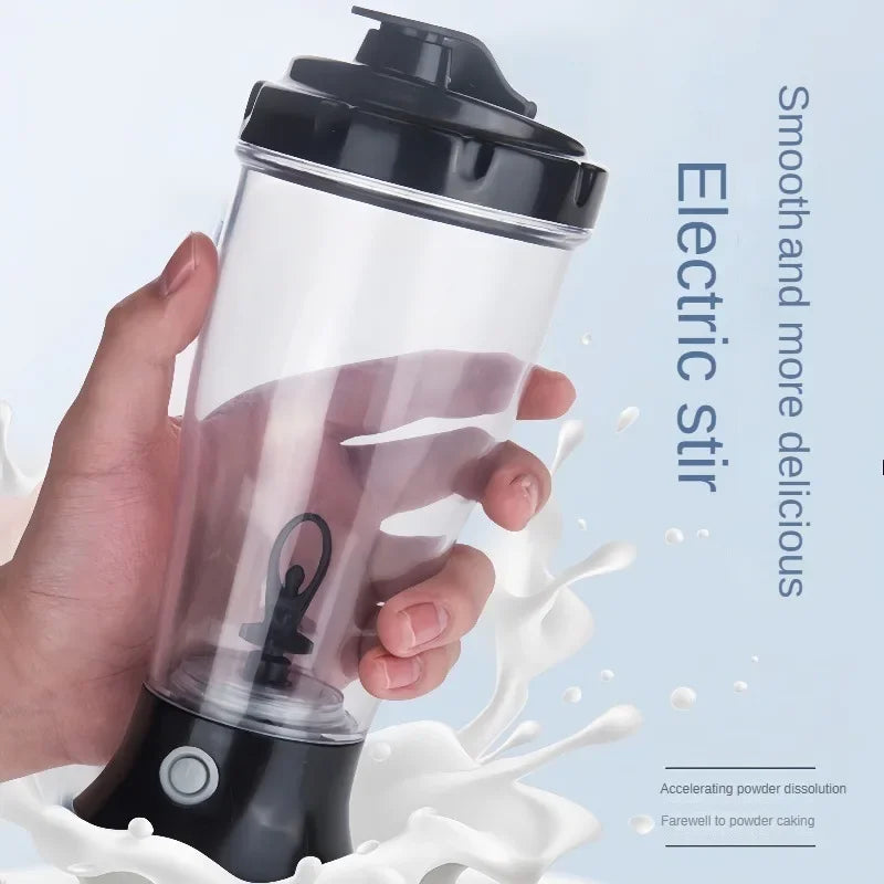 1pc Portable Electric Coffee Stirring Cup,Milk Protein Powder Shaker Cup,Plastic Water Bottle For Fitness, Gym, Sports,Lazy Cup