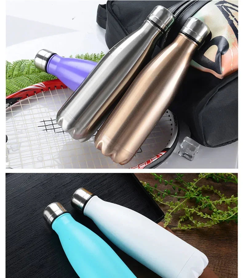 LMHBJY 350/500/750/1000ml Double Wall Stainles Steel Water Bottle Thermos Bottle Keep Hot and Cold Insulated Vacuum Flask Sport