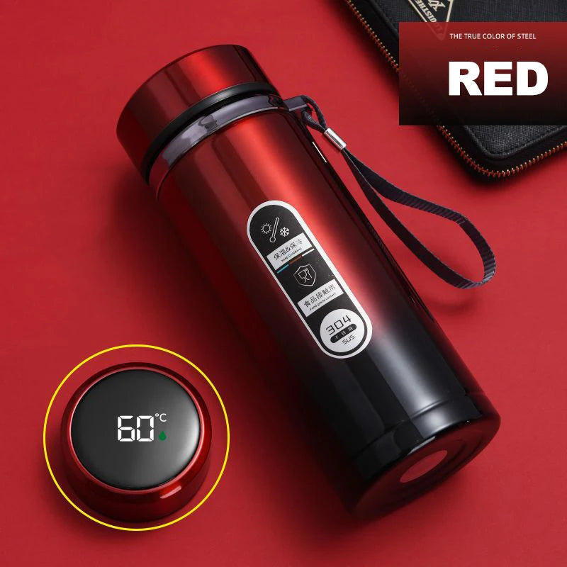 500ML-1Liter Stainless Steel Thermos Bottle with LED Temperature Display Sus304 Tea Water Bottle Vacuum Flask Portable Cups