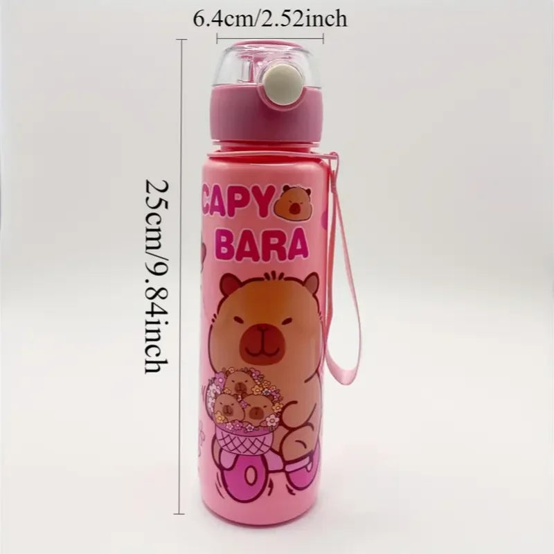 700ml Leak-Proof Water Bottle Visually Appealing Bear Water Bottle with Carry Strap - Portable for Sports &amp; Fitness BPA Free