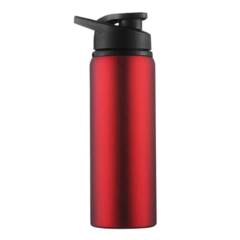 1-15PCS Portable Stainless Steel Bicycle Water Bottle Straight Drinking Outdoors Sports Travel Kettle Metal Water Bottle