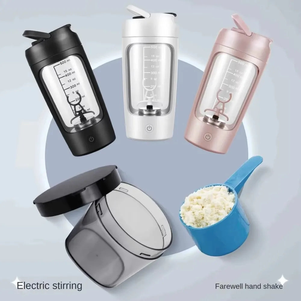 650 ml Multifunktions-Mischbecher, automatischer, tragbarer, wiederaufladbarer Mini-Shaker-Becher, für Sport und Fitness, Proteinpulver-Mischbecher