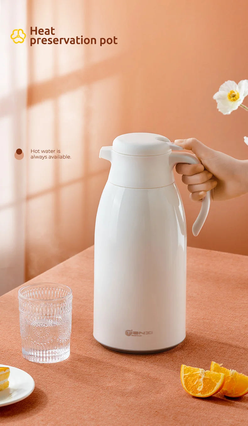 Insulation Kettle Household Long Term Insulation Thermos Bottle Large Capacity Glass Inner Leakproof Insulation Water Pot