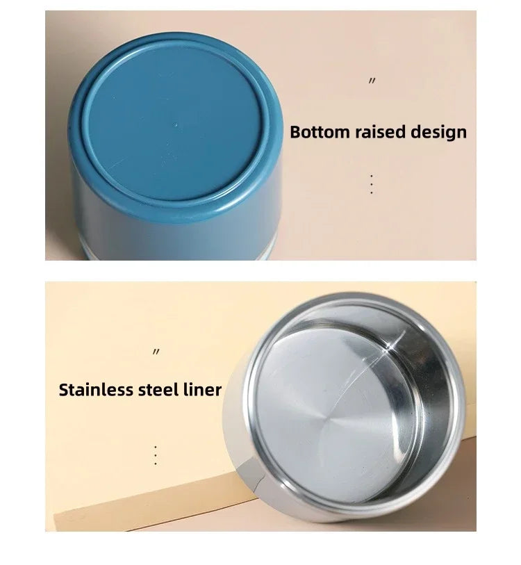 Stainless Steel Food Thermal Jar Vacuum Cup Soup Bowl Lunch Box with Handle Portable Sealed Bento Box Thermos Storage Containers