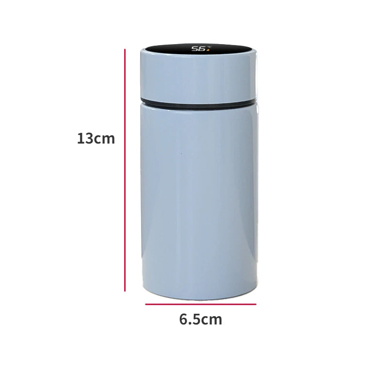 Smart Mini Pocket Thermos Cup 200ml Temperature Display Water Bottle Stainless Steel Vacuum Flasks Thermoses with Filter