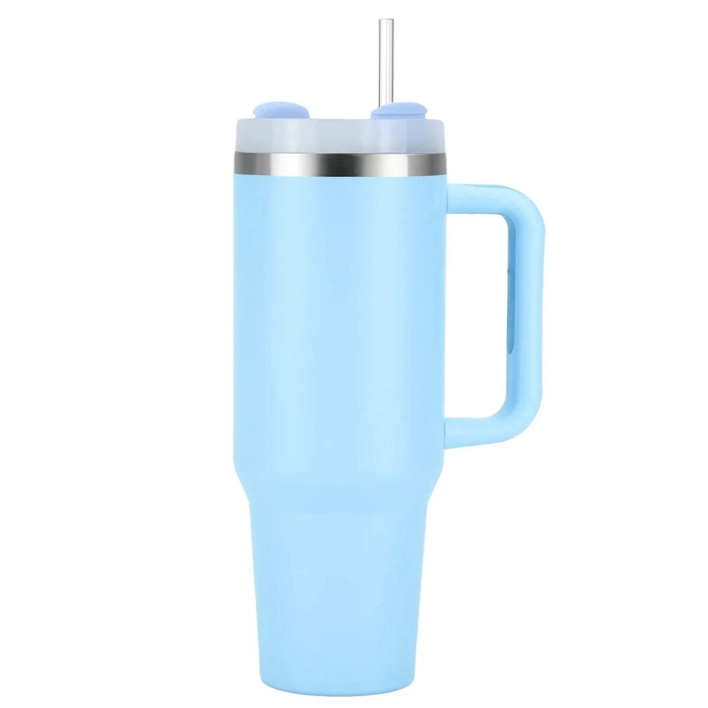 1pcs Watersy 40oz/1200ml Tumbler with Handle and Straw Lid Stainless Steel Keep Cold Vacuum Insulated Portable Car Travel Mug - Gabriel