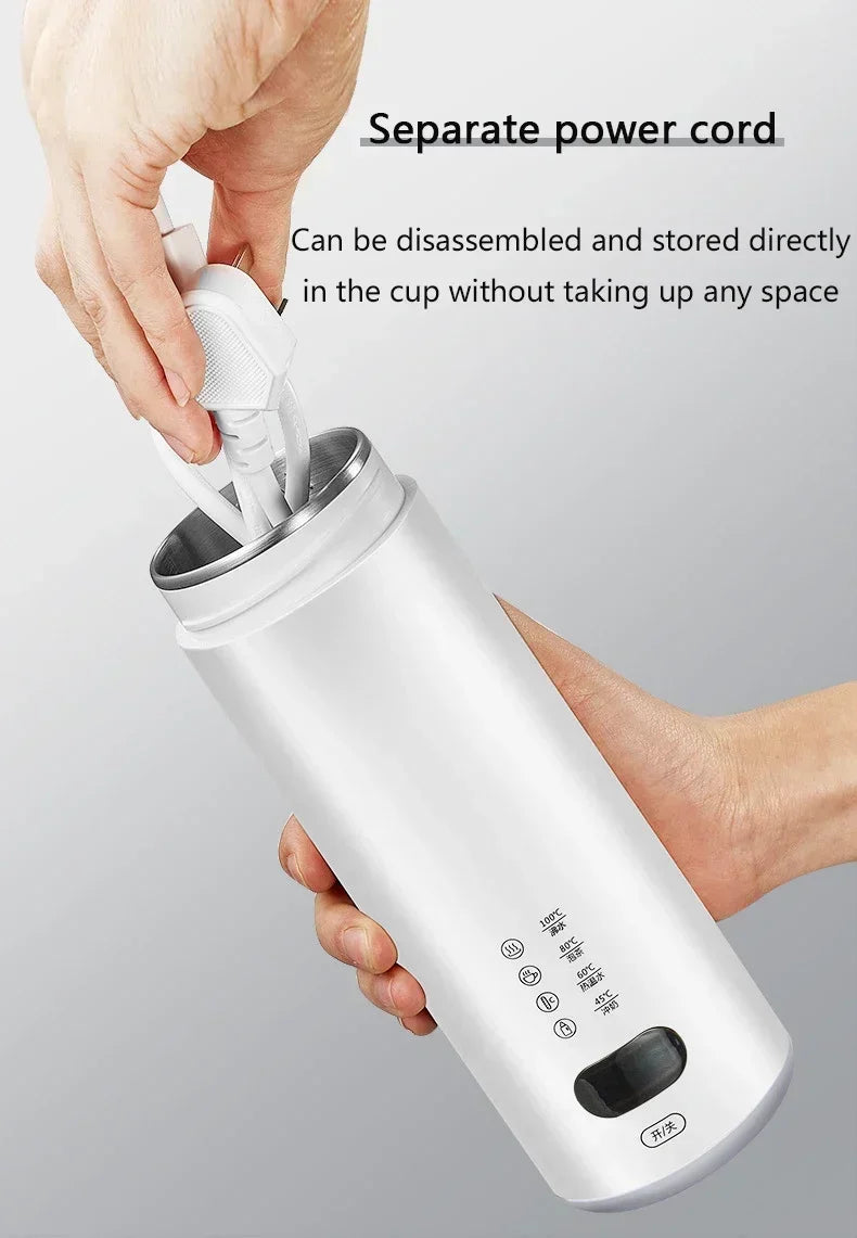 400ML electric water cup intelligent boiling cup electric cup multifunctional health cup portable boiling electric kettle