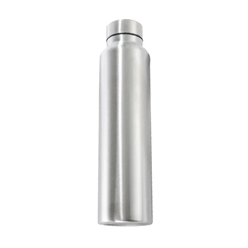 1000Ml Stainless Steel Sport Bottle Single-Layer Red Water Cup Metal Flask Drinkware Camping Sports Gym