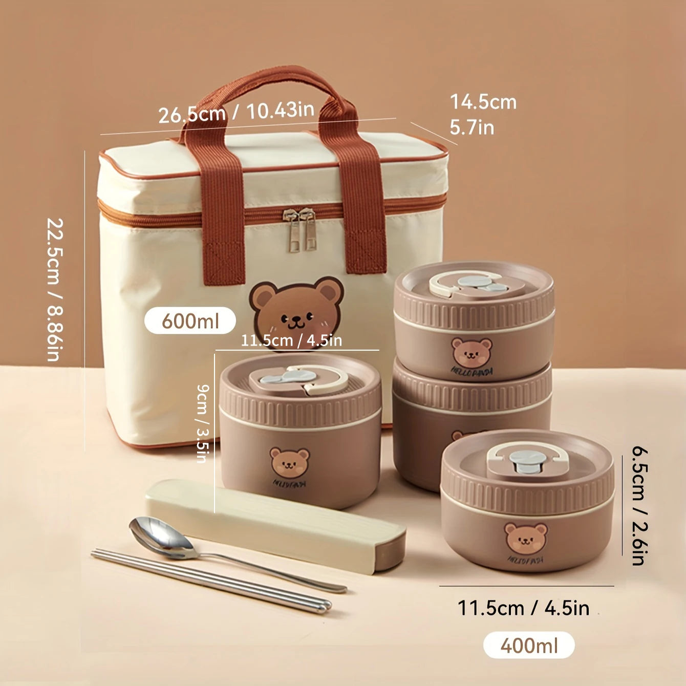 WORTHBUY Lunchbox aus 304 Edelstahl, tragbar, auslaufsicher, für Studenten, mikrowellengeeignet, isolierte Bento-Box mit Griff