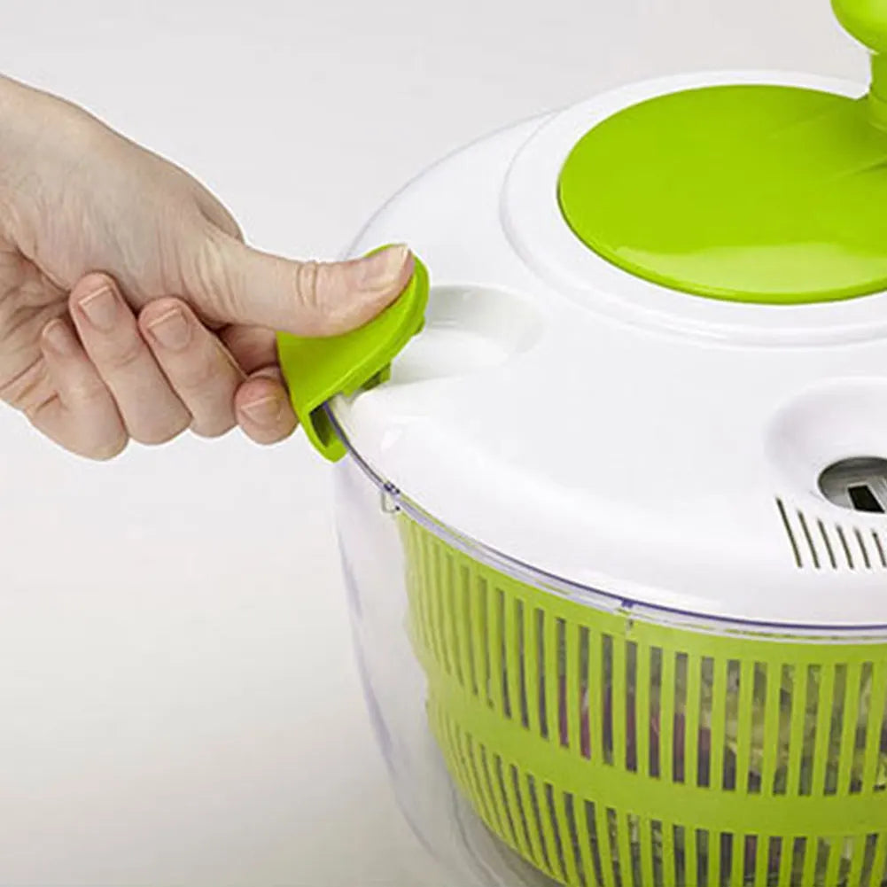 Salad Spinner Salad Dryer  Vegetable Washing Dryer Fruit Washer for Drying Salad Greens Drainer Strainer Manual Lettuce Spinner