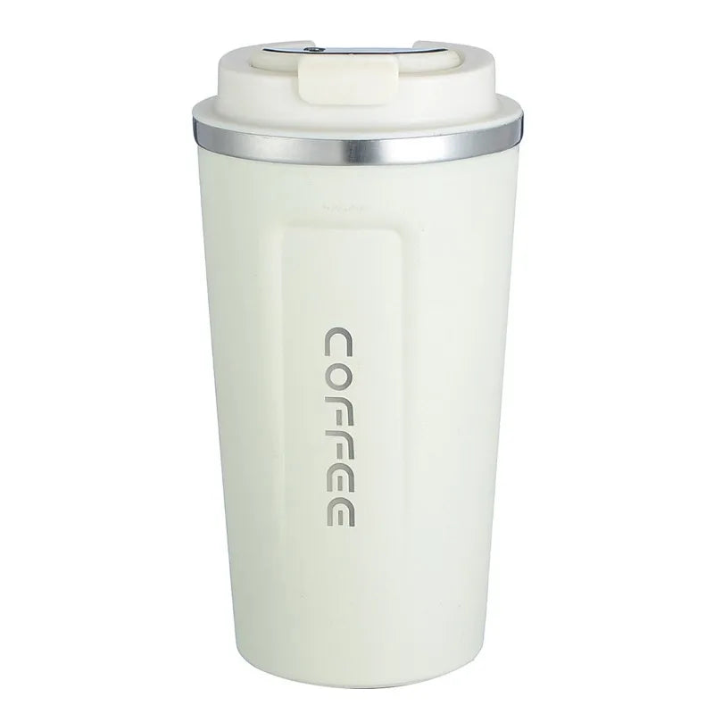 Intelligent temperature display thermos cup 304 stainless steel double-layer thermos cup Coffee cup Business car thermos cup