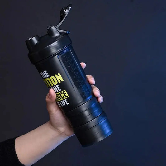 GIANXI Sports Water Bottle Large Capacity Thickened Portable Sports Water Cup With Graduated Fitness Seal Leak-Proof Shaker Cup