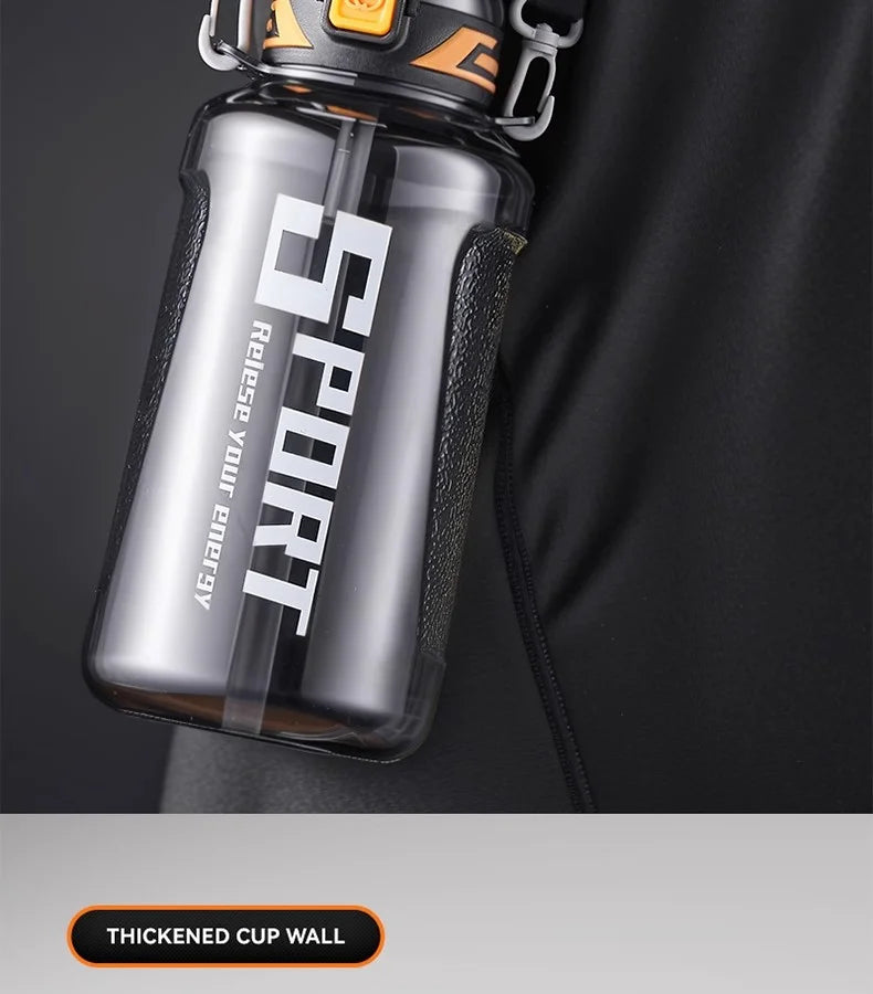 GIANXI Sport Water Bottle Large Capacity Thickened Cups Outdoor One Cover Double Drink Portable Sealed Leak-Proof Drinkware