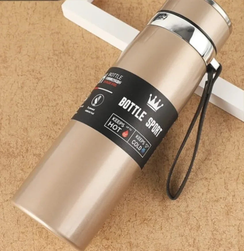 1000ml Thermal Water Bottle Thermos Vacuum Flask Double Stainless Steel Coffee Tea Insulated Cup Leakage-proof for Office