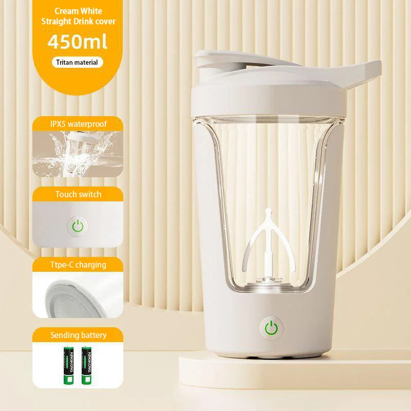 Xiaomi Shaker Cup USB-Lade-Shaker-Cup für Protein-Shaker, Mahlzeitenersatz-Shake, tragbarer Turnhallen-Wasserflaschen-Mischbecher, 450 ml