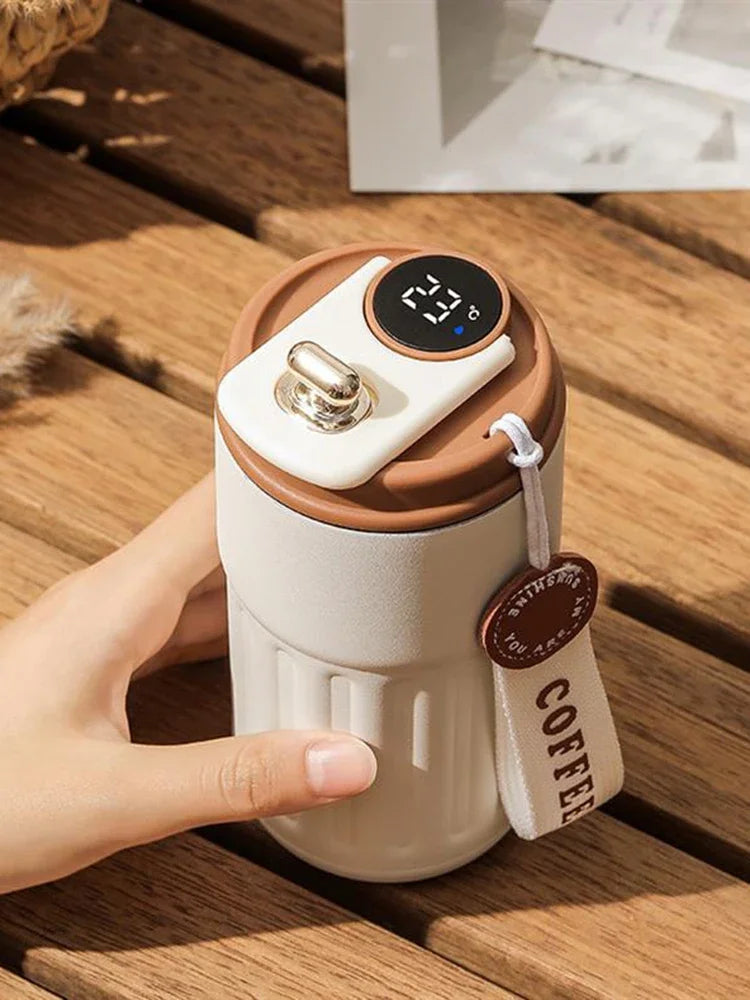 Smart Thermos Bottle Water Digital LED Temperature Coffee Cup 316 Stainless Steel Vacuum Cup Office Cup Business Portable Mug