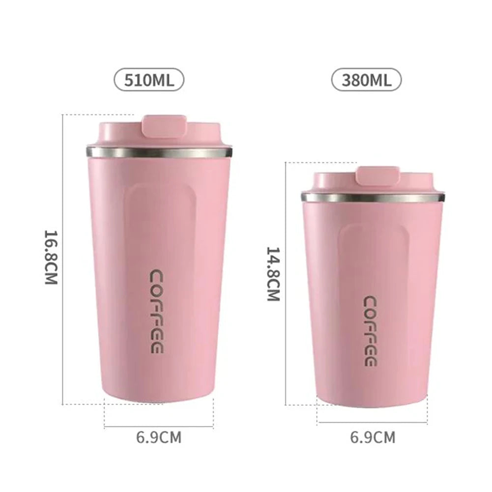 Thermal Coffee Mug Portable Stainless Steel Thermal Coffee Mug Leakproof Travel Camping Picnic Coffee Mug For Women Men