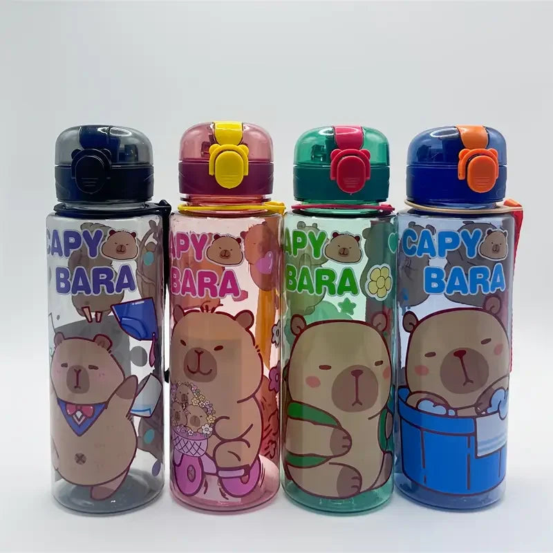 700ml Leak-Proof Water Bottle Visually Appealing Bear Water Bottle with Carry Strap - Portable for Sports &amp; Fitness BPA Free