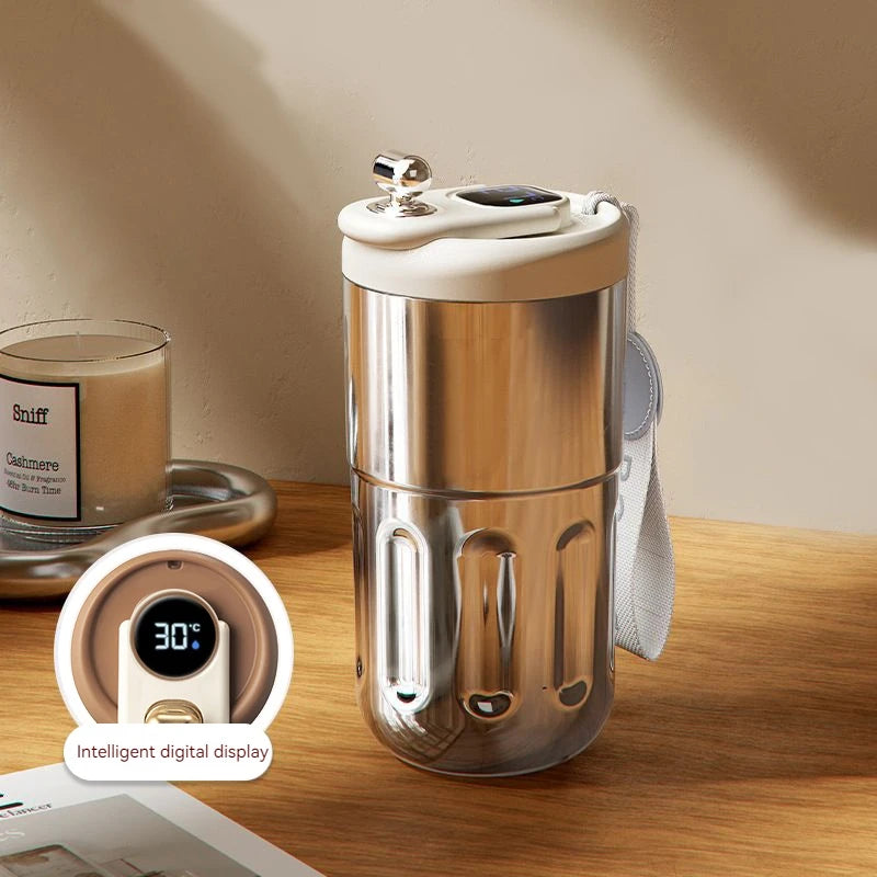 450ML Stainless Steel Thermo Water Bottle LED Temperature Display Coffee Cup Keep Cold and Heat Thermal Mug Travel Vacuum Flask