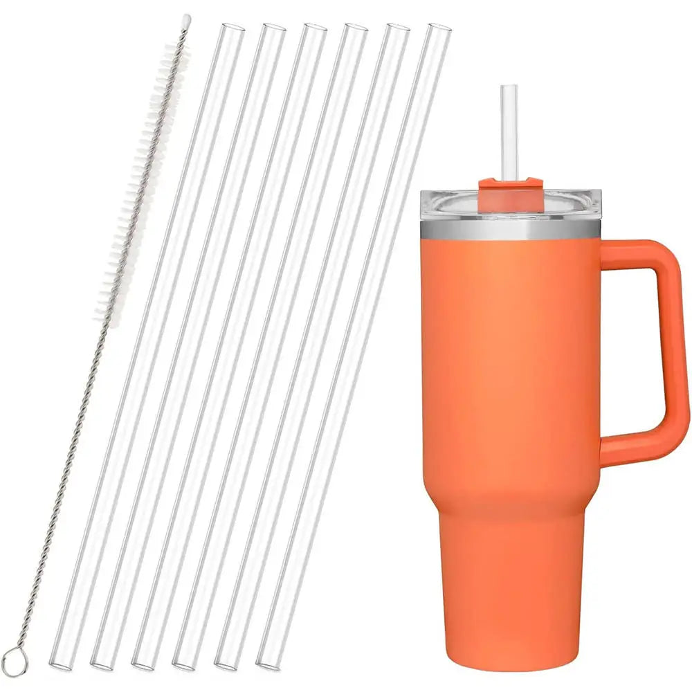 6pack Replacement Straws For Stanley Cup Adventure Quencher Travel Tumbler With Cleaning Brush Clear Reusable Straws - Gabriel