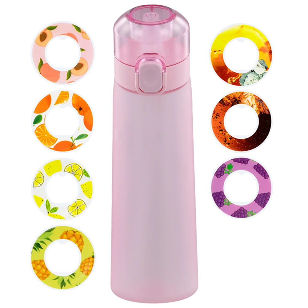 650ML Drinking Cup BPA Free 7 Flavor Pods Scent Flavored Water Bottle Fragrance Smelling Water Bottle for Travel Climbing Hiking