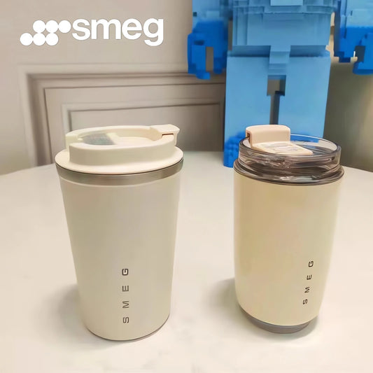 SMEG 240ML/350ML Coffee Mug Portable Ceramics Tumbler Thermos Water Bottle Travel Stainless Steel Car Vacuum Flasks Kett - Gabriel