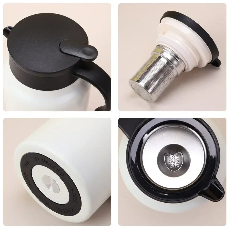 Multifunctional Tea and Water Separation Stewing Teapot Business Home Use Stainless Steel Hot Water Kettle Tea Thermos Kettle