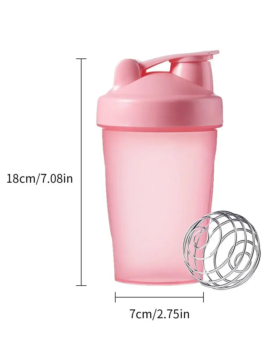 1pc Protein Shaker Water Bottle with Shaker Ball Leak Proof Drink Cup BPA Free Blender Bottle Fitness Accessories Gym Bottle