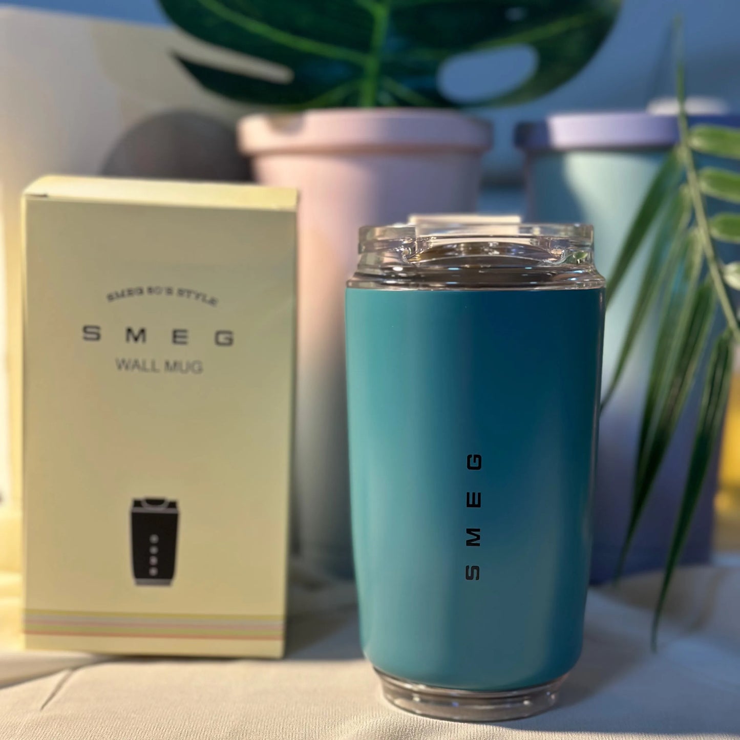 SMEG 240ML/350ML Coffee Mug Portable Ceramics Tumbler Thermos Water Bottle Travel Stainless Steel Car Vacuum Flasks Kett - Gabriel