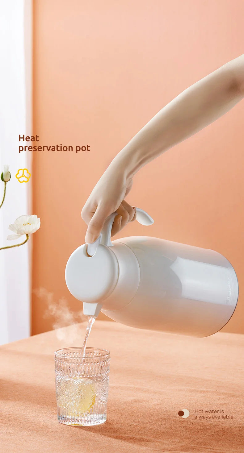 Insulation Kettle Household Long Term Insulation Thermos Bottle Large Capacity Glass Inner Leakproof Insulation Water Pot