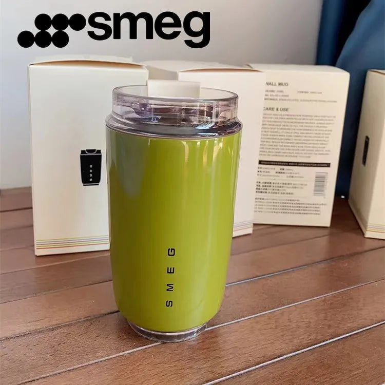 SMEG 240ML/350ML Coffee Mug Portable Ceramics Tumbler Thermos Water Bottle Travel Stainless Steel Car Vacuum Flasks Kett - Gabriel