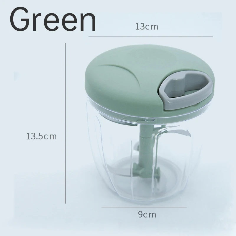 500/900ML Manual Meat Mincer Garlic Chopper Rotate Garlic Press Crusher Vegetable Onion Cutter Kitchen Cooking Accessories