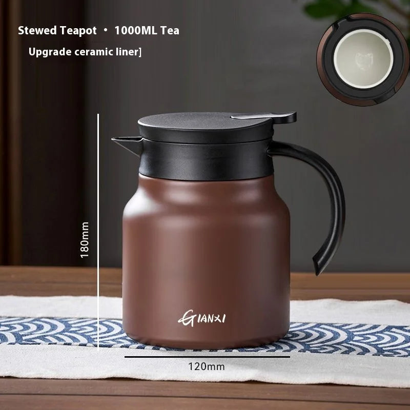 GIANXI Household Thermal Kettle Tea Set Suitable For Brewing Black Tea Aged White Tea Ceramic Inner Tank Thermal Pot