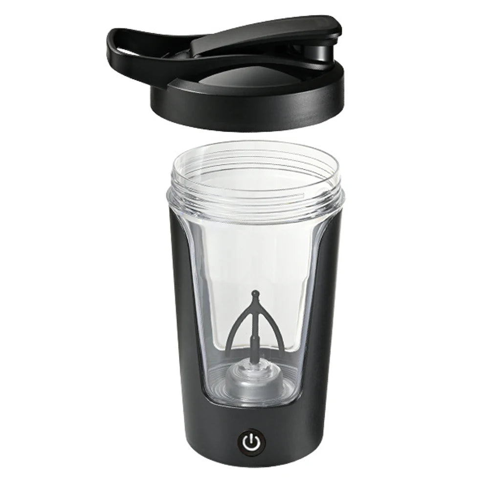 Elektrischer Shaker-Flaschen-Mixbecher, automatischer Protein-Selbstrührbecher, Kaffeetasse, tragbarer Mixer, Sport-Fitness-Wasserkocher, 350 ml