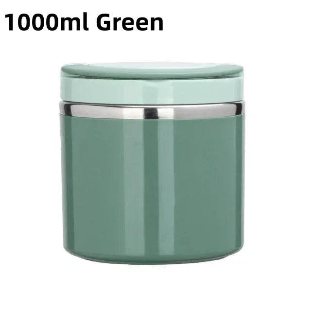 630/1000ML Food Thermal Jar Insulated Soup Cup Stainless Steel Vacuum Cup Lunch Box With Handle Portable Sealed Bento Box