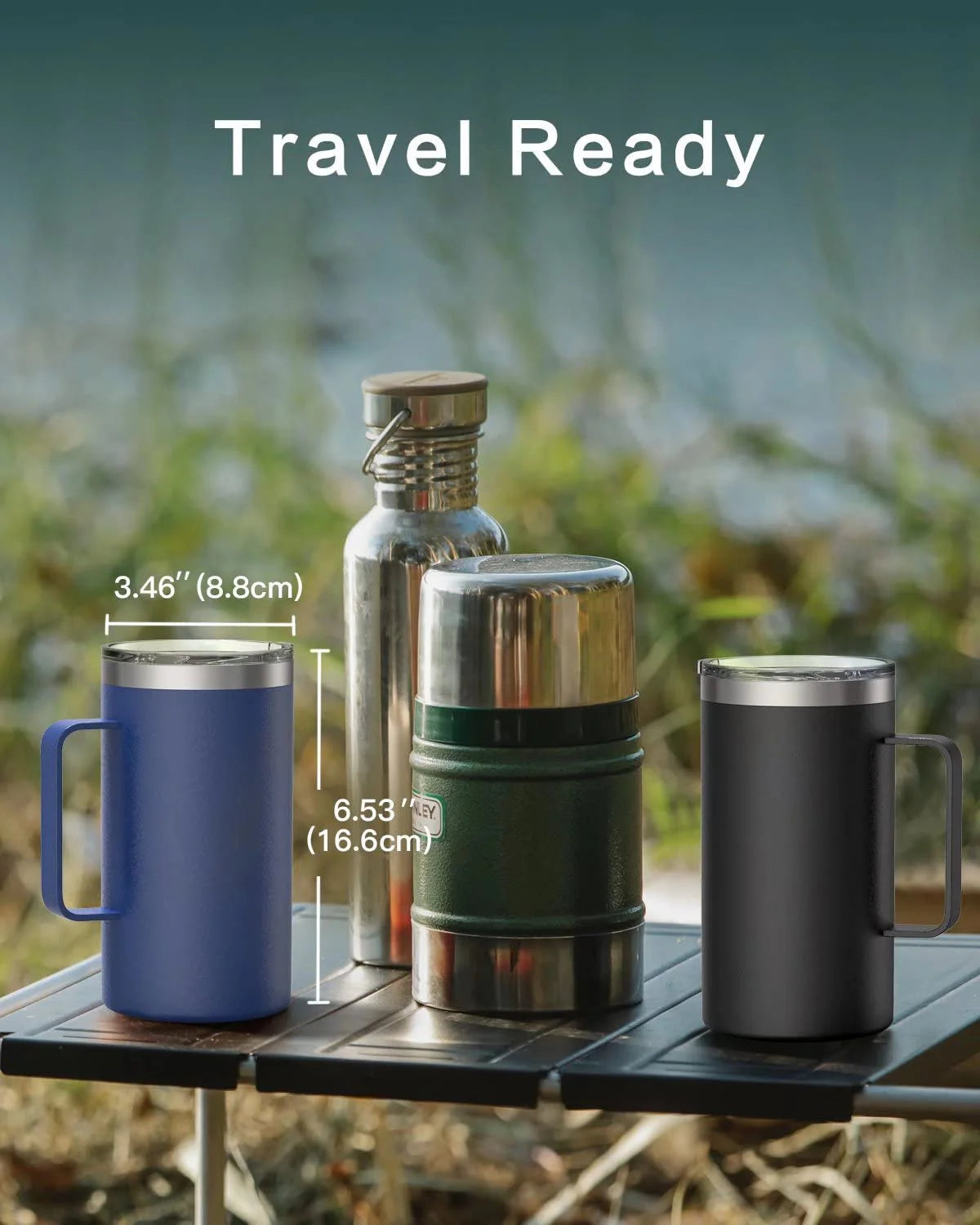 680ml Stainless Steel Coffee Cup Thermos Mug Leak-Proof Thermos Travel Thermal Vacuum Flask Insulated Cup Water Bottle