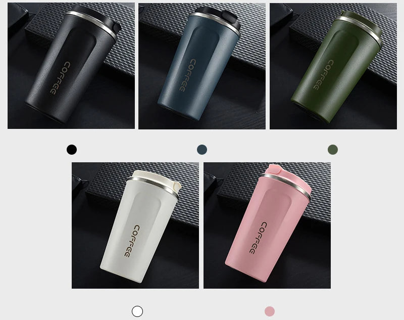 510ml Thermos Bottle Smart Display Temperature Coffee Cup 304 Stainless Steel Vacuum Cup Office Business Portable Thermal Mug