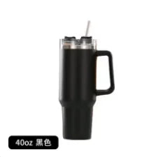 NEW 40oz Stainless Steel Water Bottle with Handle Lid Straw Vacuum Thermos Cup Car Coffee Mug Personalized Tumbler - Gabriel