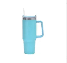 NEW 40oz Stainless Steel Water Bottle with Handle Lid Straw Vacuum Thermos Cup Car Coffee Mug Personalized Tumbler - Gabriel